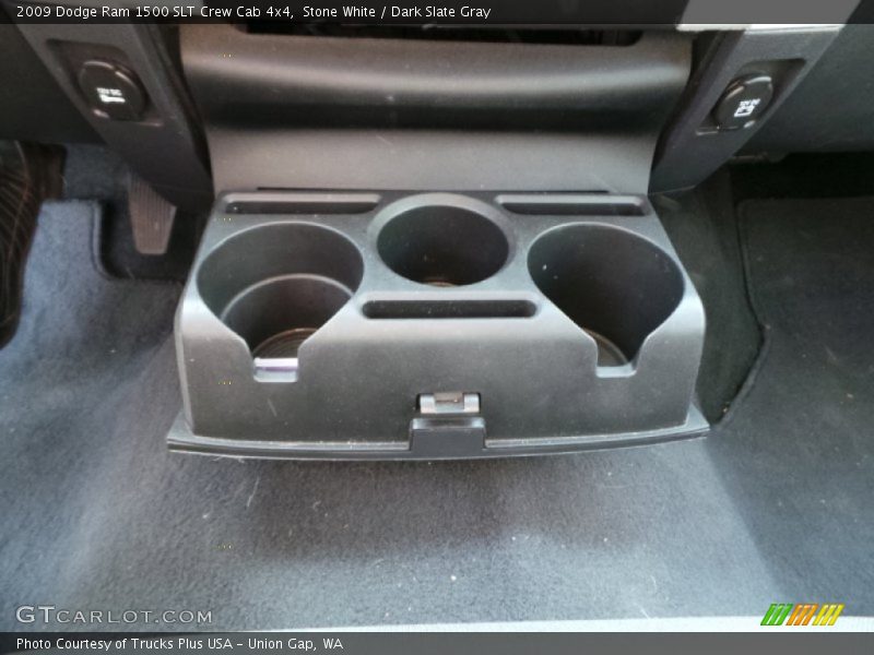 Stone White / Dark Slate Gray 2009 Dodge Ram 1500 SLT Crew Cab 4x4