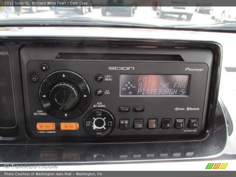 Blizzard White Pearl / Dark Gray 2012 Scion iQ
