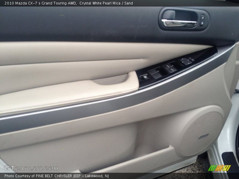 Crystal White Pearl Mica / Sand 2010 Mazda CX-7 s Grand Touring AWD