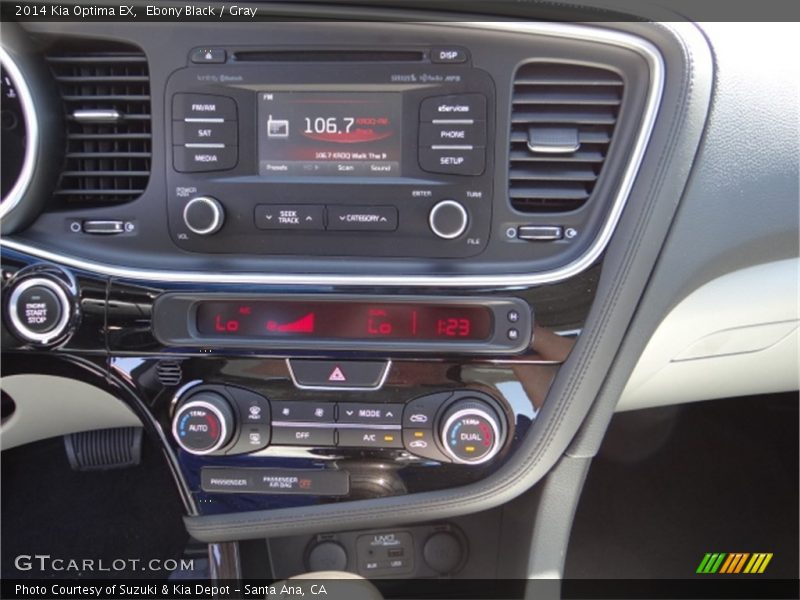 Ebony Black / Gray 2014 Kia Optima EX