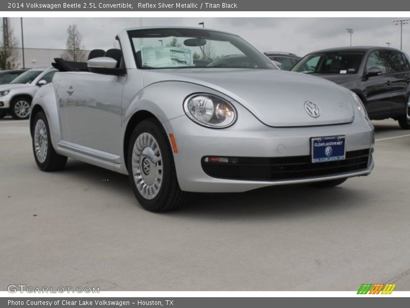 Reflex Silver Metallic / Titan Black 2014 Volkswagen Beetle 2.5L Convertible