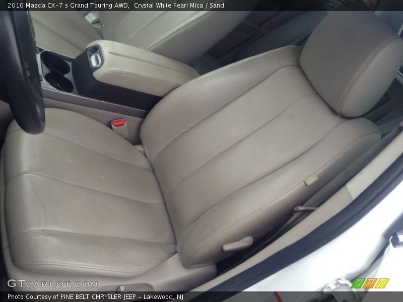 Crystal White Pearl Mica / Sand 2010 Mazda CX-7 s Grand Touring AWD