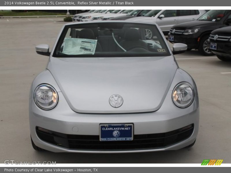 Reflex Silver Metallic / Titan Black 2014 Volkswagen Beetle 2.5L Convertible