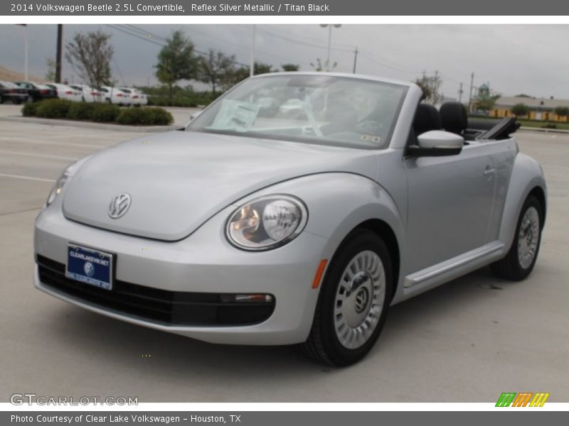 Reflex Silver Metallic / Titan Black 2014 Volkswagen Beetle 2.5L Convertible