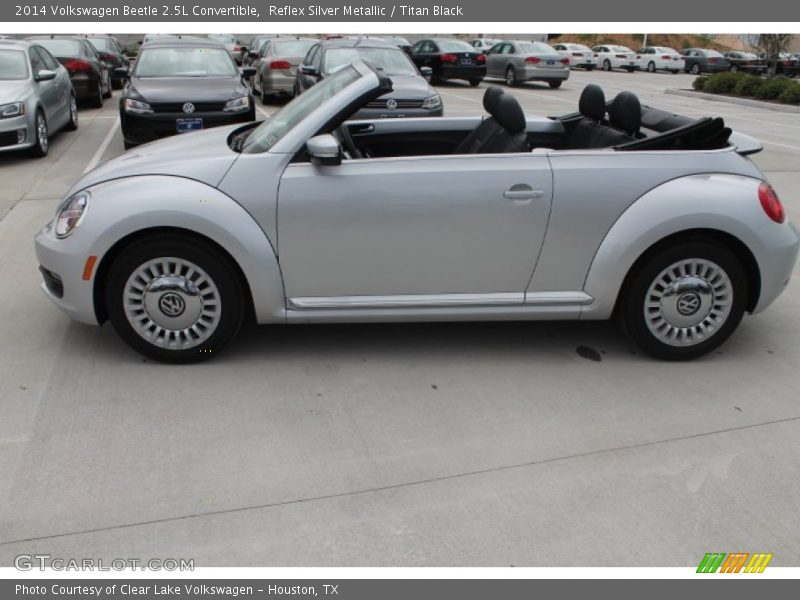 Reflex Silver Metallic / Titan Black 2014 Volkswagen Beetle 2.5L Convertible