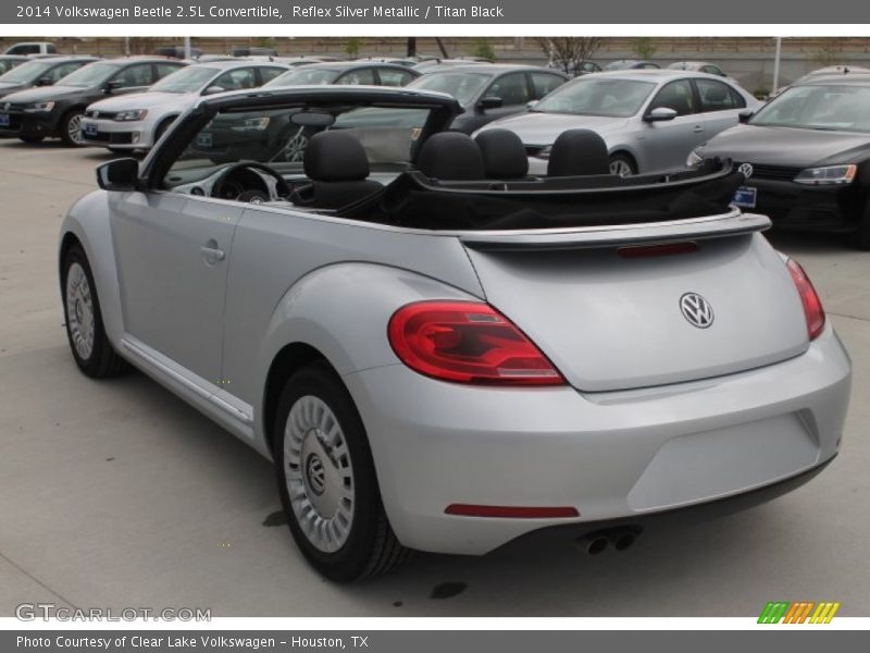 Reflex Silver Metallic / Titan Black 2014 Volkswagen Beetle 2.5L Convertible