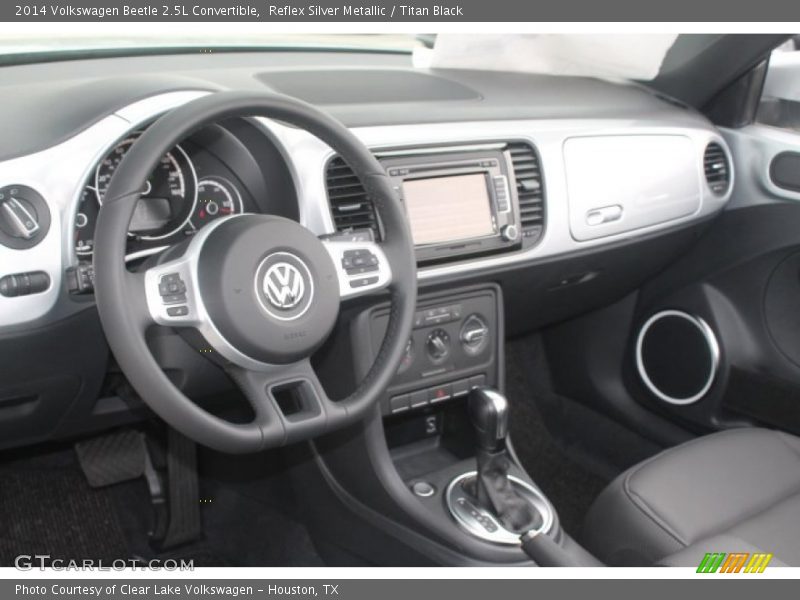 Reflex Silver Metallic / Titan Black 2014 Volkswagen Beetle 2.5L Convertible