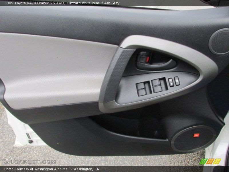 Blizzard White Pearl / Ash Gray 2009 Toyota RAV4 Limited V6 4WD