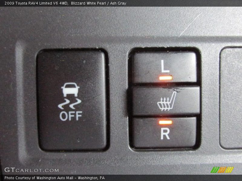 Blizzard White Pearl / Ash Gray 2009 Toyota RAV4 Limited V6 4WD