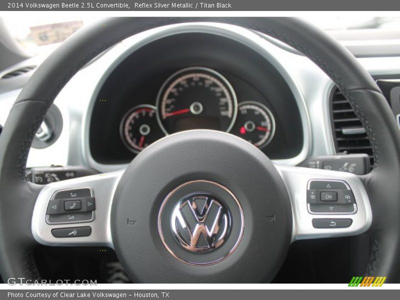 Reflex Silver Metallic / Titan Black 2014 Volkswagen Beetle 2.5L Convertible