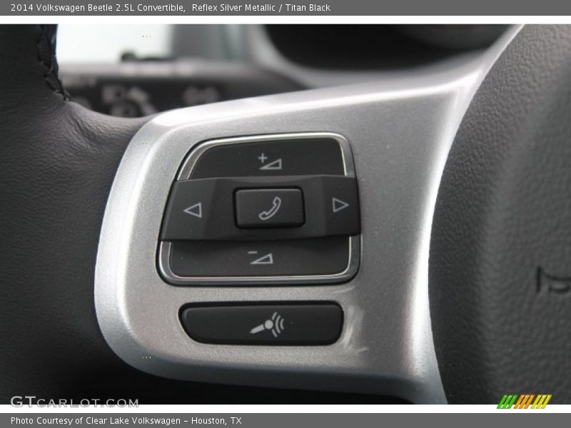 Reflex Silver Metallic / Titan Black 2014 Volkswagen Beetle 2.5L Convertible