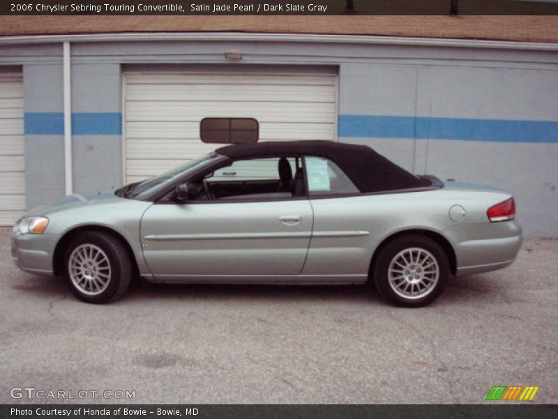 Satin Jade Pearl / Dark Slate Gray 2006 Chrysler Sebring Touring Convertible