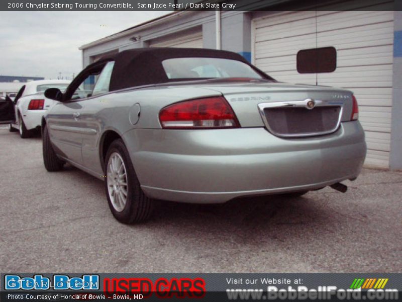 Satin Jade Pearl / Dark Slate Gray 2006 Chrysler Sebring Touring Convertible