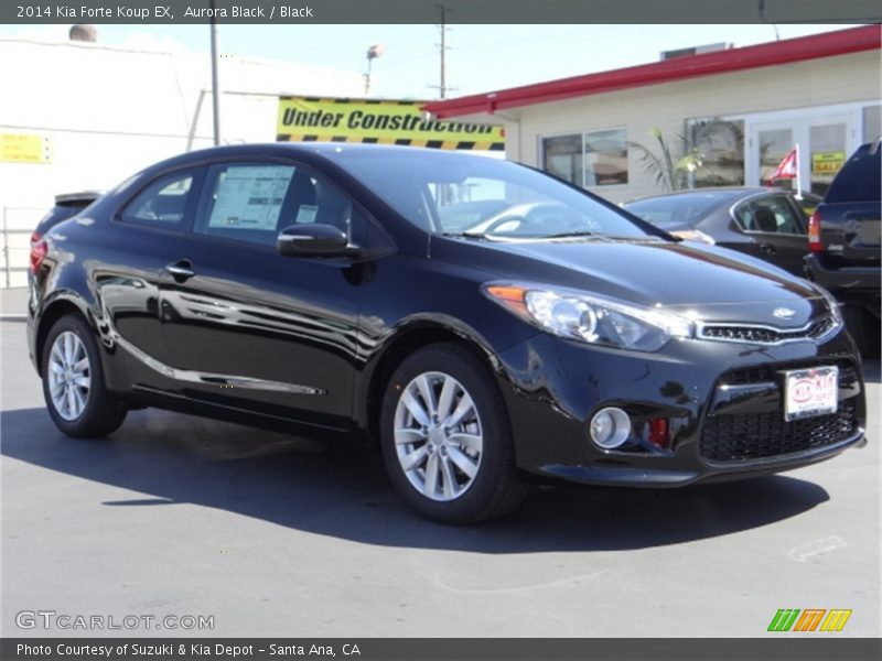 Aurora Black / Black 2014 Kia Forte Koup EX
