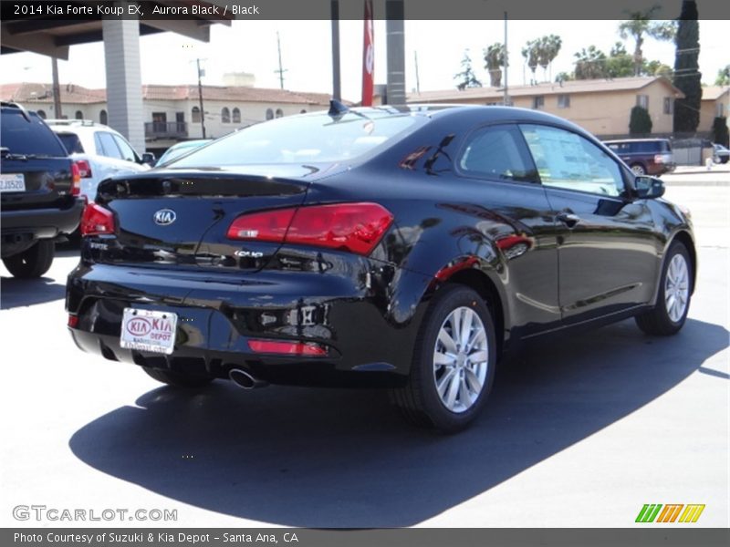 Aurora Black / Black 2014 Kia Forte Koup EX