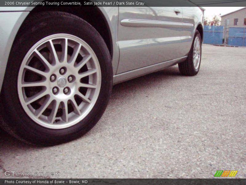 Satin Jade Pearl / Dark Slate Gray 2006 Chrysler Sebring Touring Convertible