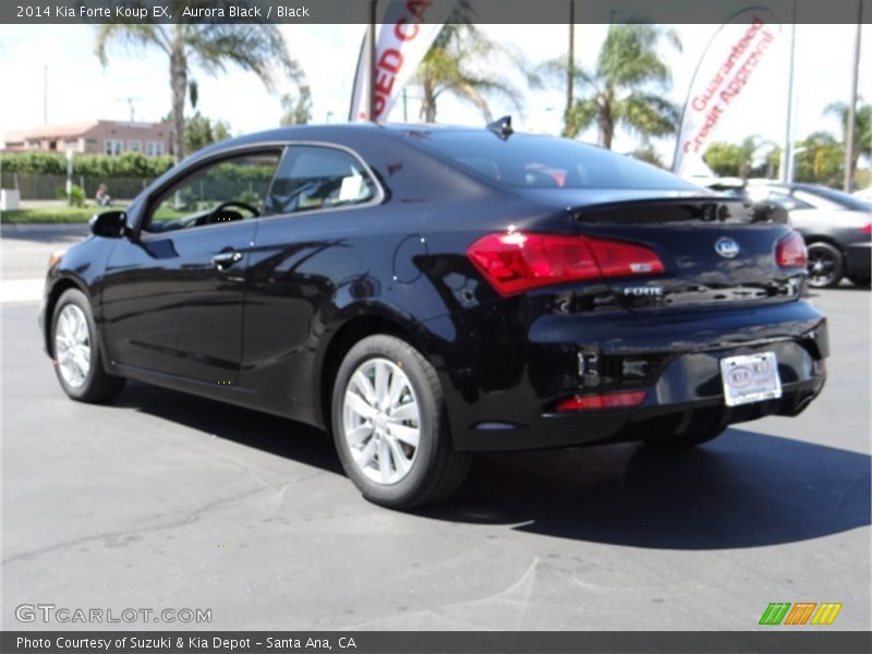 Aurora Black / Black 2014 Kia Forte Koup EX