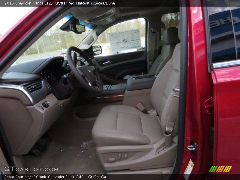 Crystal Red Tintcoat / Cocoa/Dune 2015 Chevrolet Tahoe LTZ