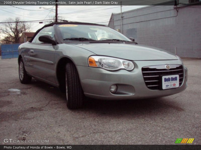 Satin Jade Pearl / Dark Slate Gray 2006 Chrysler Sebring Touring Convertible