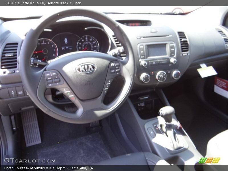 Aurora Black / Black 2014 Kia Forte Koup EX