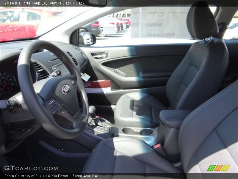 Aurora Black / Black 2014 Kia Forte Koup EX