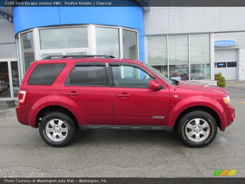 Redfire Metallic / Charcoal 2008 Ford Escape Limited 4WD