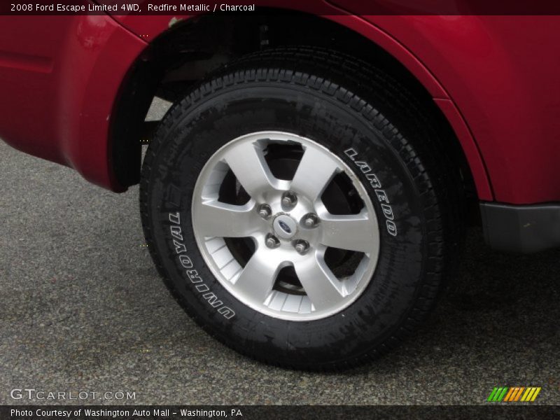 Redfire Metallic / Charcoal 2008 Ford Escape Limited 4WD