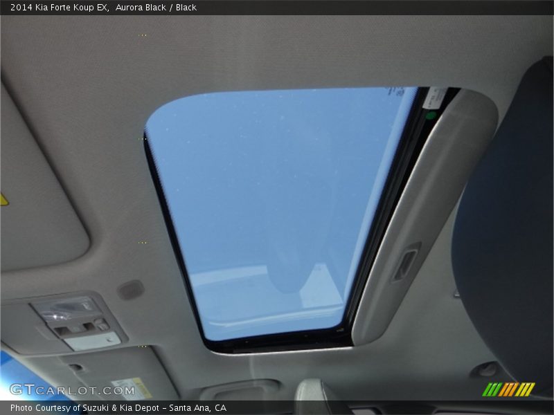 Aurora Black / Black 2014 Kia Forte Koup EX