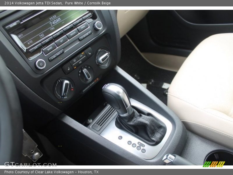 Pure White / Cornsilk Beige 2014 Volkswagen Jetta TDI Sedan
