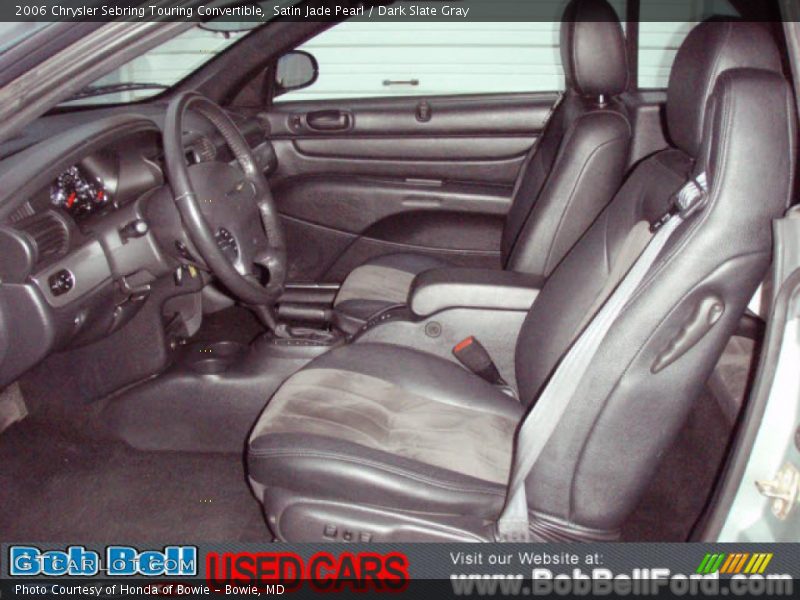 Satin Jade Pearl / Dark Slate Gray 2006 Chrysler Sebring Touring Convertible