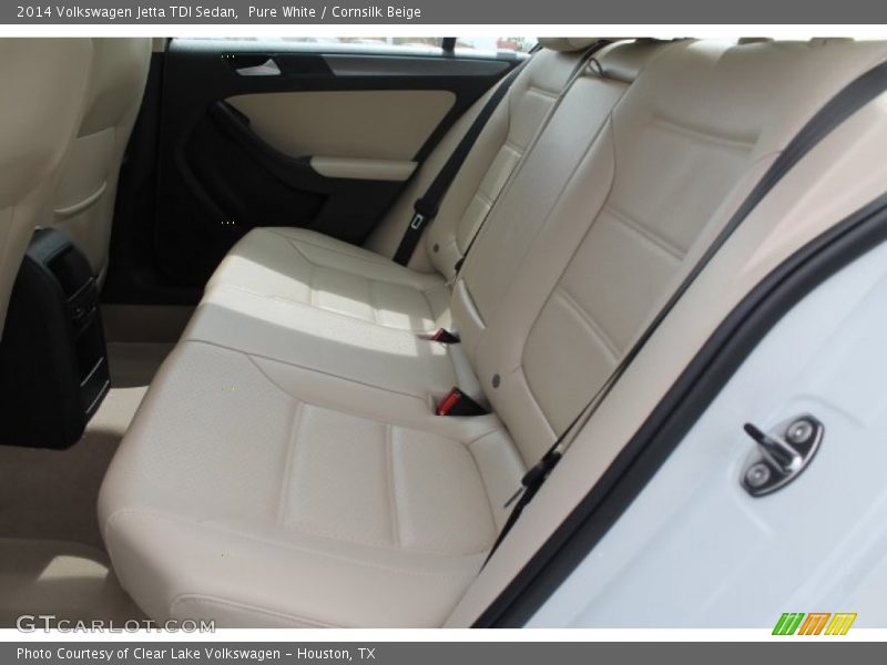 Pure White / Cornsilk Beige 2014 Volkswagen Jetta TDI Sedan