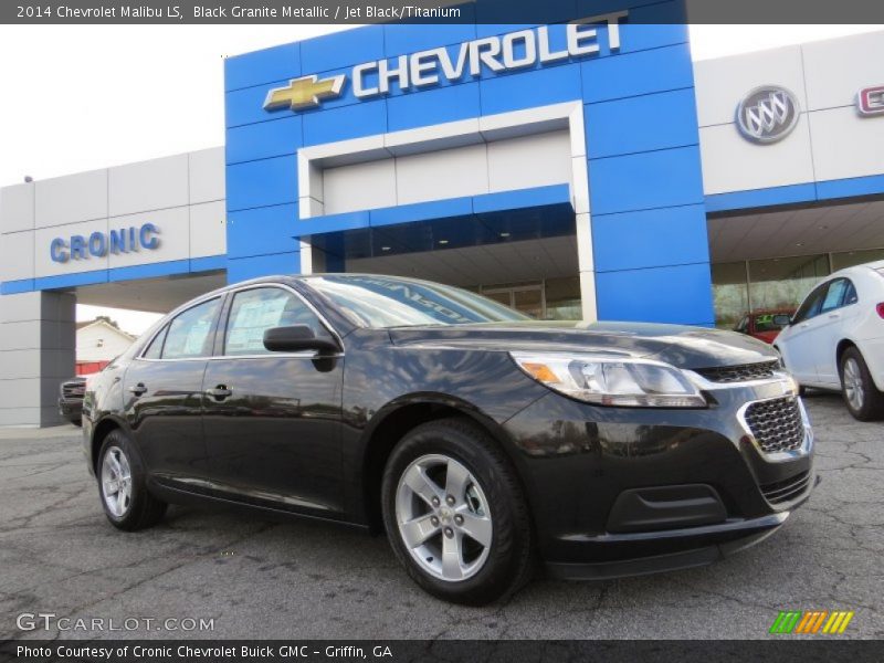 Black Granite Metallic / Jet Black/Titanium 2014 Chevrolet Malibu LS