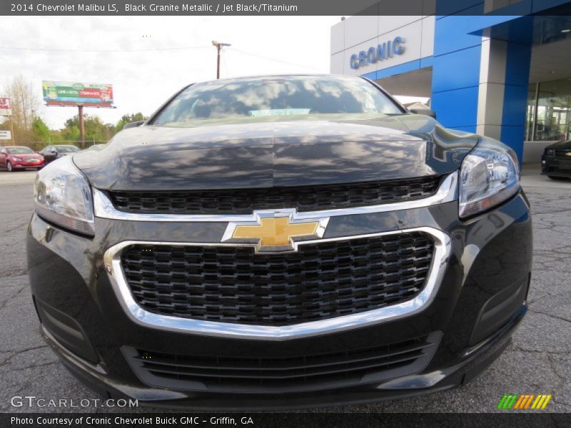 Black Granite Metallic / Jet Black/Titanium 2014 Chevrolet Malibu LS
