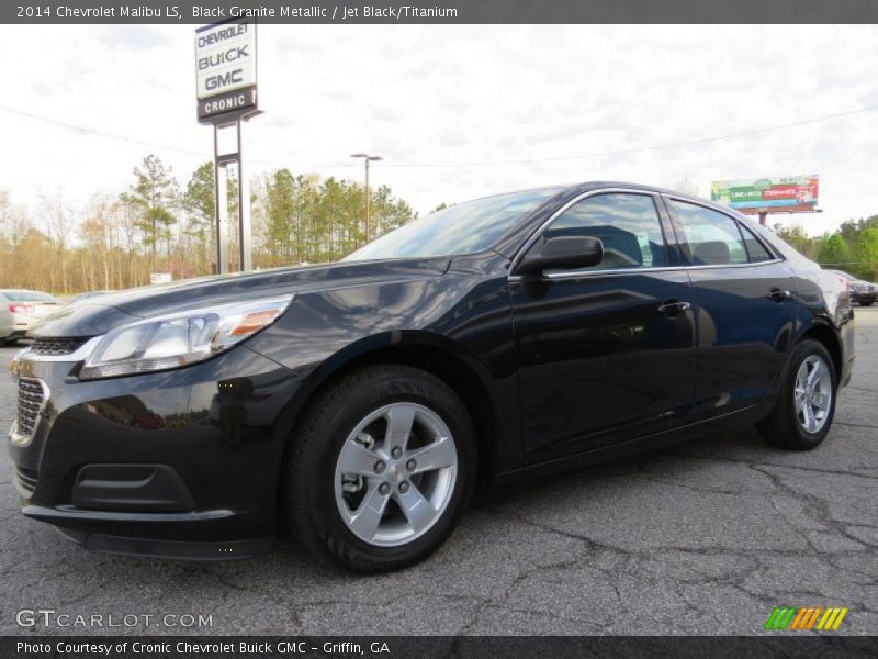 Black Granite Metallic / Jet Black/Titanium 2014 Chevrolet Malibu LS