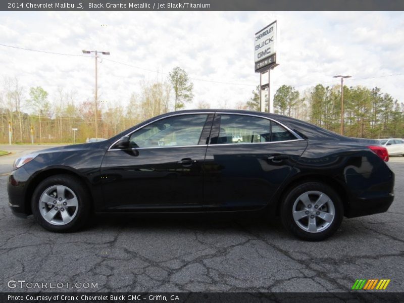 Black Granite Metallic / Jet Black/Titanium 2014 Chevrolet Malibu LS