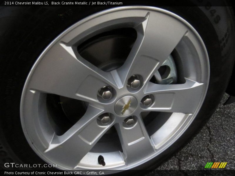 Black Granite Metallic / Jet Black/Titanium 2014 Chevrolet Malibu LS