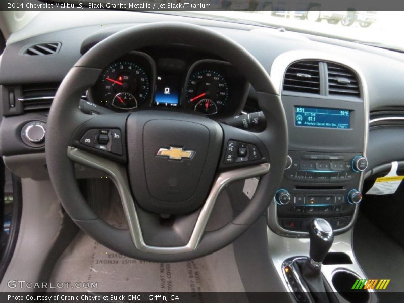 Black Granite Metallic / Jet Black/Titanium 2014 Chevrolet Malibu LS
