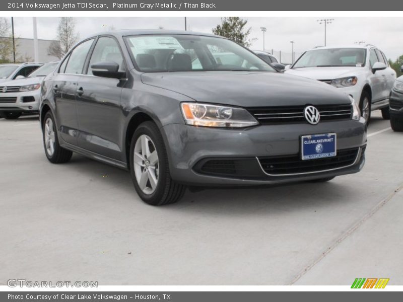 Platinum Gray Metallic / Titan Black 2014 Volkswagen Jetta TDI Sedan