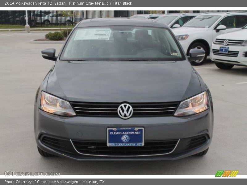 Platinum Gray Metallic / Titan Black 2014 Volkswagen Jetta TDI Sedan
