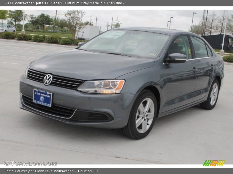 Platinum Gray Metallic / Titan Black 2014 Volkswagen Jetta TDI Sedan
