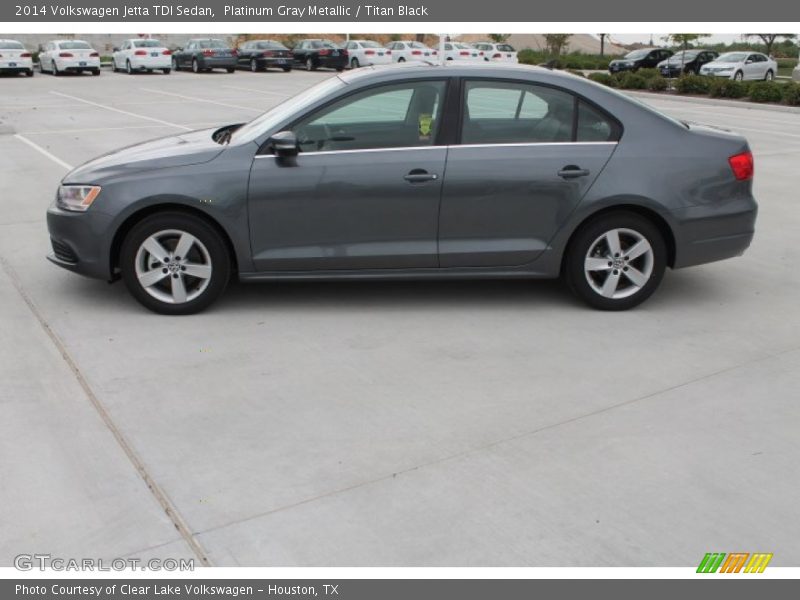 Platinum Gray Metallic / Titan Black 2014 Volkswagen Jetta TDI Sedan