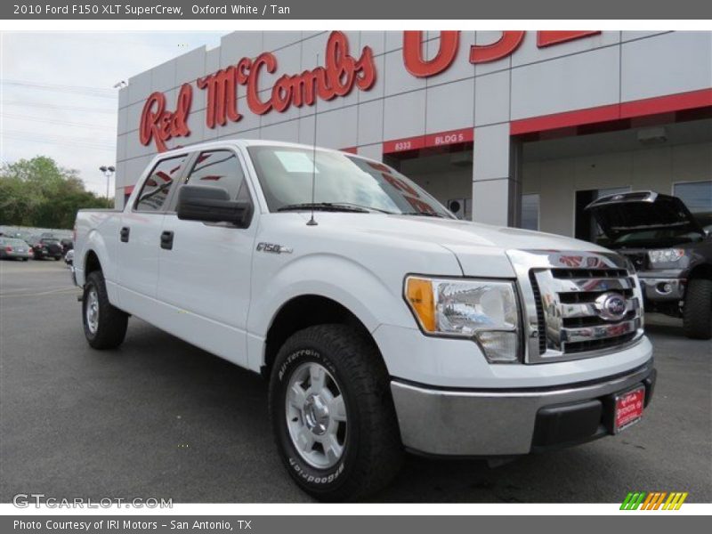 Oxford White / Tan 2010 Ford F150 XLT SuperCrew