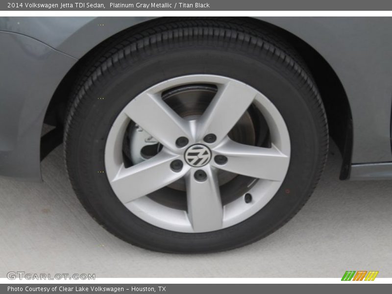 Platinum Gray Metallic / Titan Black 2014 Volkswagen Jetta TDI Sedan