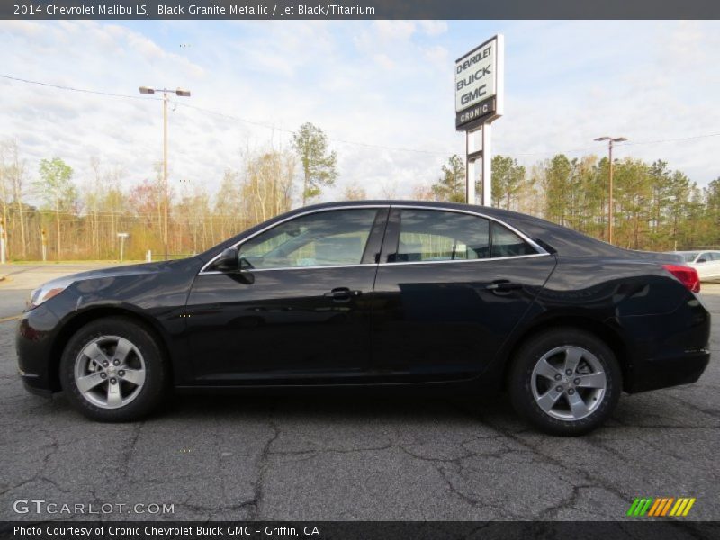 Black Granite Metallic / Jet Black/Titanium 2014 Chevrolet Malibu LS
