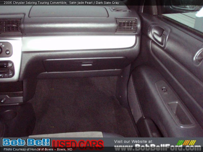 Satin Jade Pearl / Dark Slate Gray 2006 Chrysler Sebring Touring Convertible