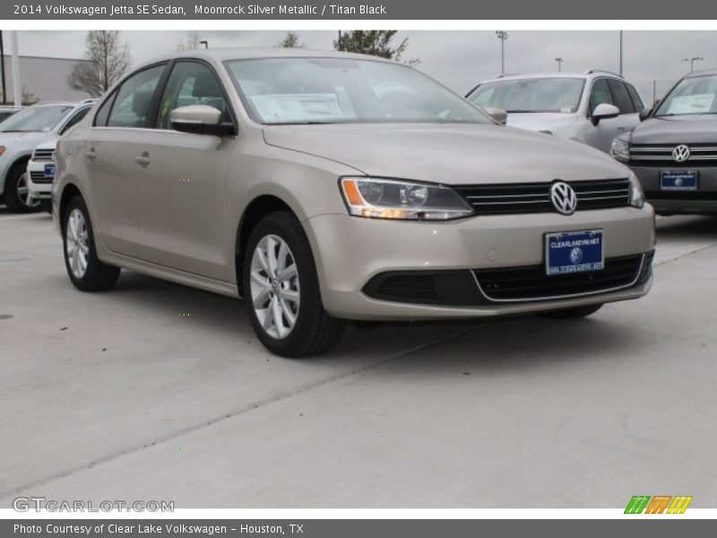 Moonrock Silver Metallic / Titan Black 2014 Volkswagen Jetta SE Sedan