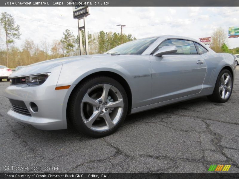 Silver Ice Metallic / Black 2014 Chevrolet Camaro LT Coupe