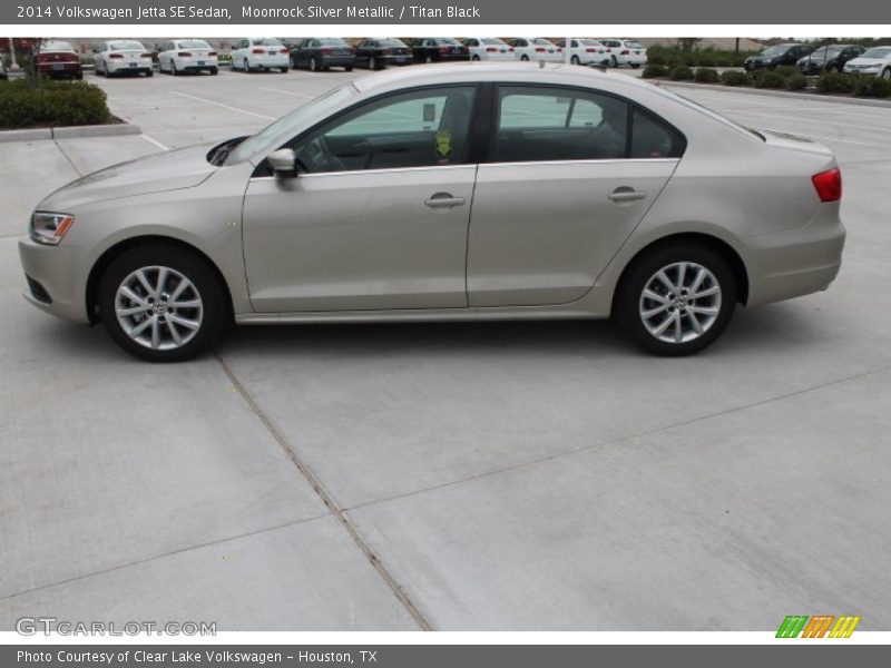 Moonrock Silver Metallic / Titan Black 2014 Volkswagen Jetta SE Sedan
