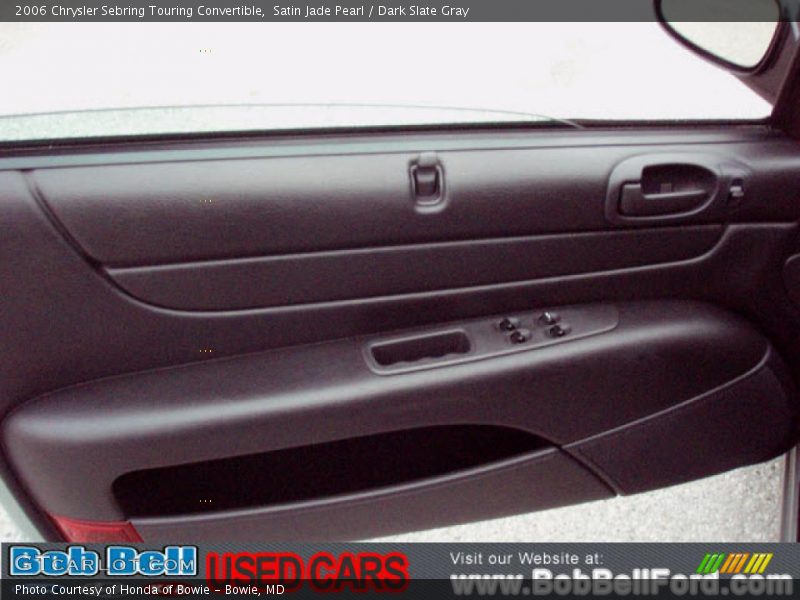 Satin Jade Pearl / Dark Slate Gray 2006 Chrysler Sebring Touring Convertible