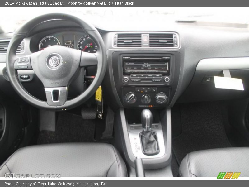 Moonrock Silver Metallic / Titan Black 2014 Volkswagen Jetta SE Sedan